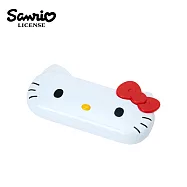 【日本正版授權】三麗鷗 造型眼鏡盒 附拭鏡布 - 凱蒂貓