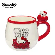 【日本正版授權】凱蒂貓 陶瓷 馬克杯 340ml 咖啡杯 Hello Kitty