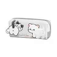 CRUX 雙拉鍊筆袋/漂亮貓咪