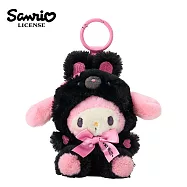 【日本正版授權】三麗鷗 粉黑系列 玩偶吊飾 - 美樂蒂