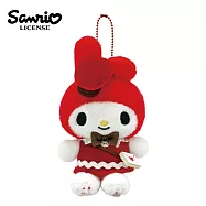 【日本正版授權】三麗鷗 愛心郵差系列 玩偶吊飾 - 美樂蒂