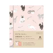 【日本Wa-Life】HONTOWATASHI 美濃和紙書套/書衣2入(文庫本尺寸) ‧ 貓咪