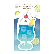 【日本Wa-Life】夏限定|冰淇淋蘇打造型信紙 ‧ 海豹藍色蘇打