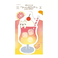 【日本Wa-Life】夏限定|冰淇淋蘇打造型信紙 ‧ 貓咪黃色蘇打