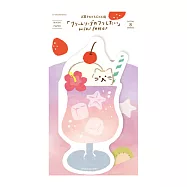 【日本Wa-Life】夏限定|冰淇淋蘇打造型信紙 ‧ 貓咪紫色蘇打