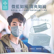 華淨醫用口罩-Premium舒適系列-平面成人-微微藍(50片/盒)(未滅菌)