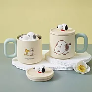 【美國康寧】Snapware 史努比馬克杯360ml+316不鏽鋼保溫直飲瓶600ml