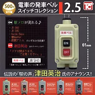 【日本正版授權】全套5款 日本電車 發車鈴聲吊飾 P2.5 扭蛋/轉蛋 443085