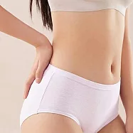 【KISSDIAMOND】輕盈全包臀抑菌長絨棉中腰內褲(KDW-1977) M 丁香紫