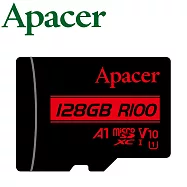 Apacer 宇瞻 128GB 100MB/s microSDXC U1 V10 A1 記憶卡