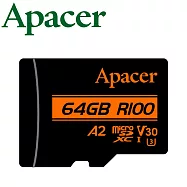 Apacer 宇瞻 64GB microSDXC U3 V30 A2 記憶卡