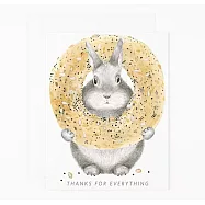 【 Dear Hancock 】Everything Bagel Bunny 感謝卡 #gc_335