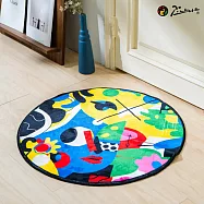 永恆畢卡索珍珠絨床邊地墊|《她的藍色心事》