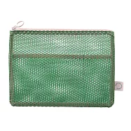 【日本Mark’s】Mesh 扁形網狀文具收納袋A5 ‧ 清新綠