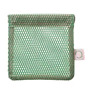 【日本Mark’s】Mesh 彈簧片網狀收納袋 ‧ 清新綠