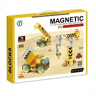 維京小子: 工程車磁力片遊戲組74pcs
