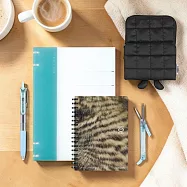 【獨家套組】KOKUYO 生活拾光|療癒系軟線圈筆記本套組- 虎斑貓