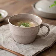 【日本見谷陶器】美濃燒|雲釉 陶瓷湯杯350ml ‧ 陶粉