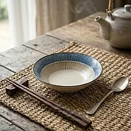 【日本見谷陶器】美濃燒|青茶十草 陶瓷小餐盤11.5cm