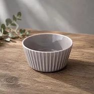 【日本見谷陶器】美濃燒|華蝶扇 陶瓷餐碗10.5cm ‧ 灰