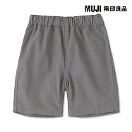 【MUJI 無印良品】幼兒速乾五分褲 80 灰白