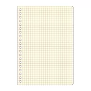 【日本Mark&rsquo;s】PapiKnot 20孔5mm方眼補充內頁A5 ‧ 猩紅色