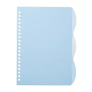 【日本Mark’s】PapiKnot 20孔補充索引頁A5 ‧ 淺藍色