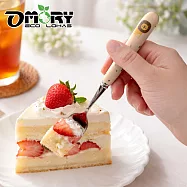 【OMORY】304動物陶瓷柄餐叉- 獅子