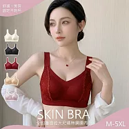 【KISSDIAMOND】全包覆提拉大尺碼無鋼圈內衣(KDW-3301) M 安拉紅