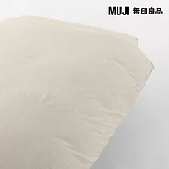 【MUJI 無印良品】柔舒水洗棉被套/Q/淺米成品尺寸:W205&times;L210 cm 附拉鍊