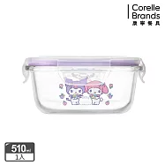 【美國康寧 Pyrex】酷洛米耐熱玻璃保鮮盒510ml