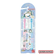 日本BANDAI- 貓福珊迪牙刷3入(日本製)