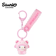 【日本正版授權】三麗鷗 熊寶寶系列 植絨造型 鑰匙圈 - 美樂蒂