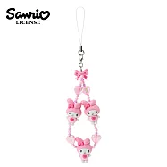 【日本正版授權】三麗鷗 平成風系列 手機吊飾 - 美樂蒂