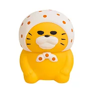 【日本正版授權】野貓軍團 頭巾造型 存錢筒 - 橘色款