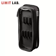 LIHIT LAB. A-3810 XCOA 雙面用透明輕量筆袋 黑色