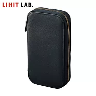 LIHIT LAB. A-3813 XCOA 直立書本型輕量筆袋 黑色