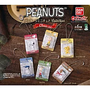 【日本正版授權】全套6款 史努比 歷年包裝吊飾 經典 ver. 扭蛋/轉蛋 928277