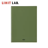LIHIT LAB. N-3204 Soffice B5橫格筆記本 橄欖綠
