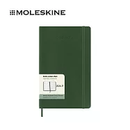 2026-2027 MOLESKINE 18個月週記軟皮手帳 L型 墨綠