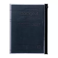 【日本Mark&rsquo;s】2027 直式週記事收納手帳A5 ‧ Storage.it/黑