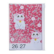 【日本Mark&rsquo;s】2027 直式週記事收納手帳A5 ‧ 和風/貓咪