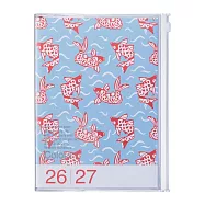 【日本Mark&rsquo;s】2027 直式週記事收納手帳A5 ‧ 和風/金魚