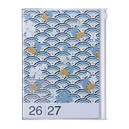 【日本Mark&rsquo;s】2027 直式週記事收納手帳A5 ‧ 和風/波紋綠
