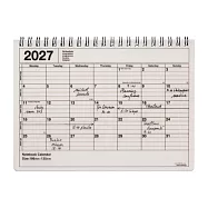 【日本Mark&rsquo;s】2027 月曆型記事手帳S (B6變型) ‧ 象牙白