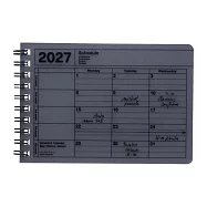 【日本Mark&rsquo;s】2027 月曆型記事手帳XS ‧ 黑色