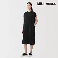 【MUJI 無印良品】女涼感套衫洋裝 S 黑色