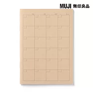 【MUJI 無印良品】筆記本.月間/32張.A6A6/32頁