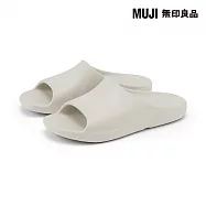 【MUJI 無印良品】足感舒適平底拖鞋 28cm 米黃