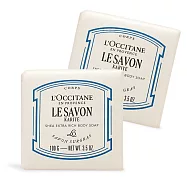 L&rsquo;OCCITANE 歐舒丹 乳油木皂(100g)X2-新版-任選[牛奶/薰衣草/馬鞭草]-百貨公司貨 牛奶